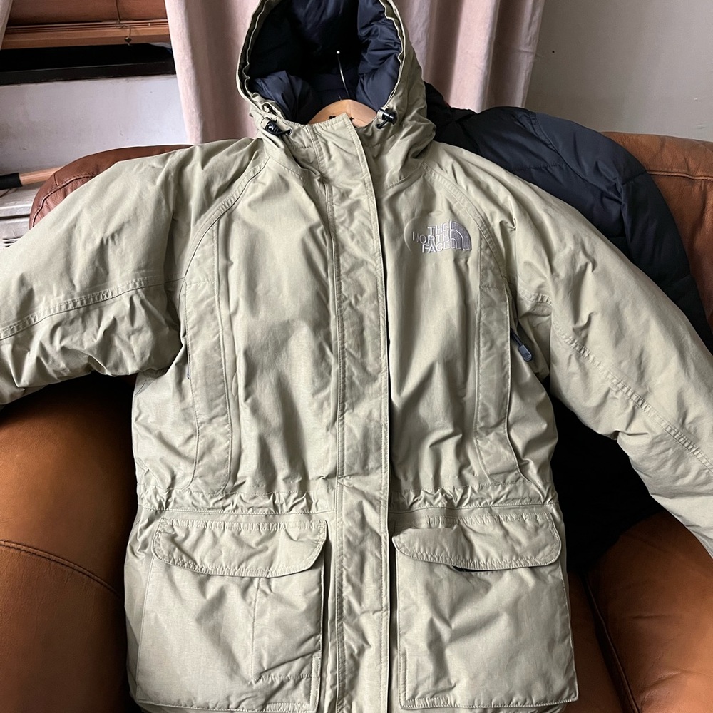 “Old School Retro” 1996 Moss Green North Face Puffer Coat - Picture 3 of 9